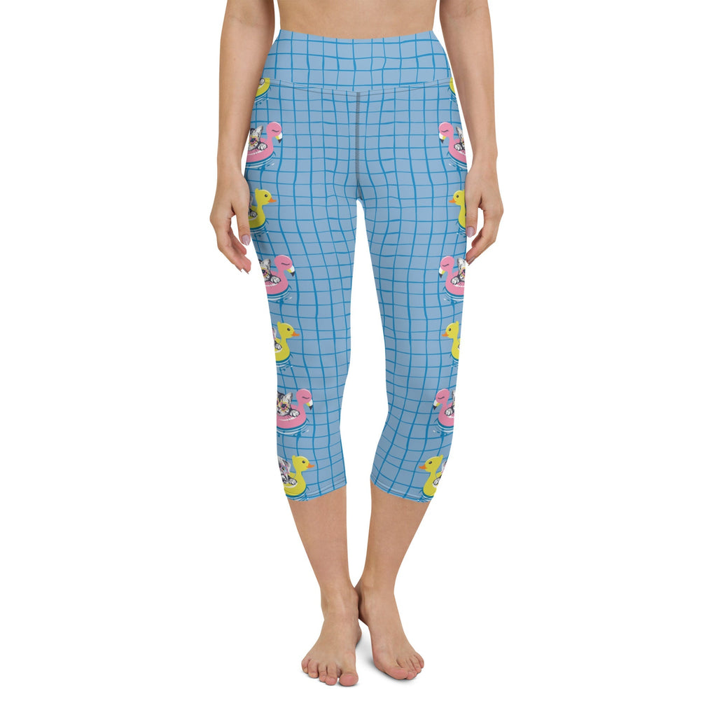 Kittens in Floats Yoga Capris