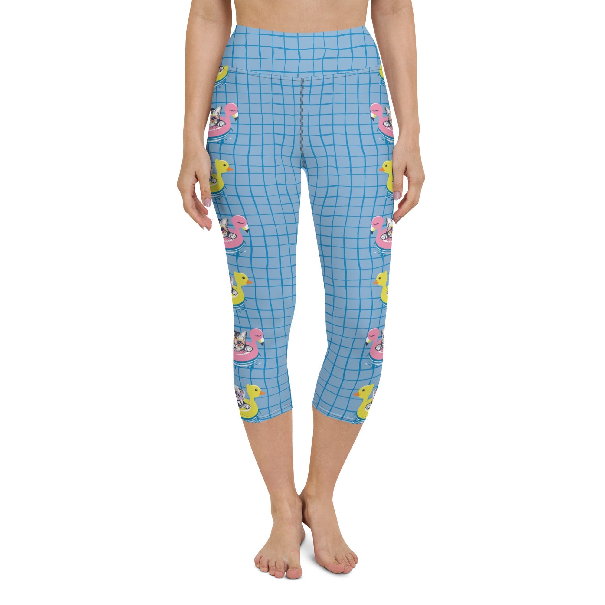 Kittens in Floats Yoga Capris