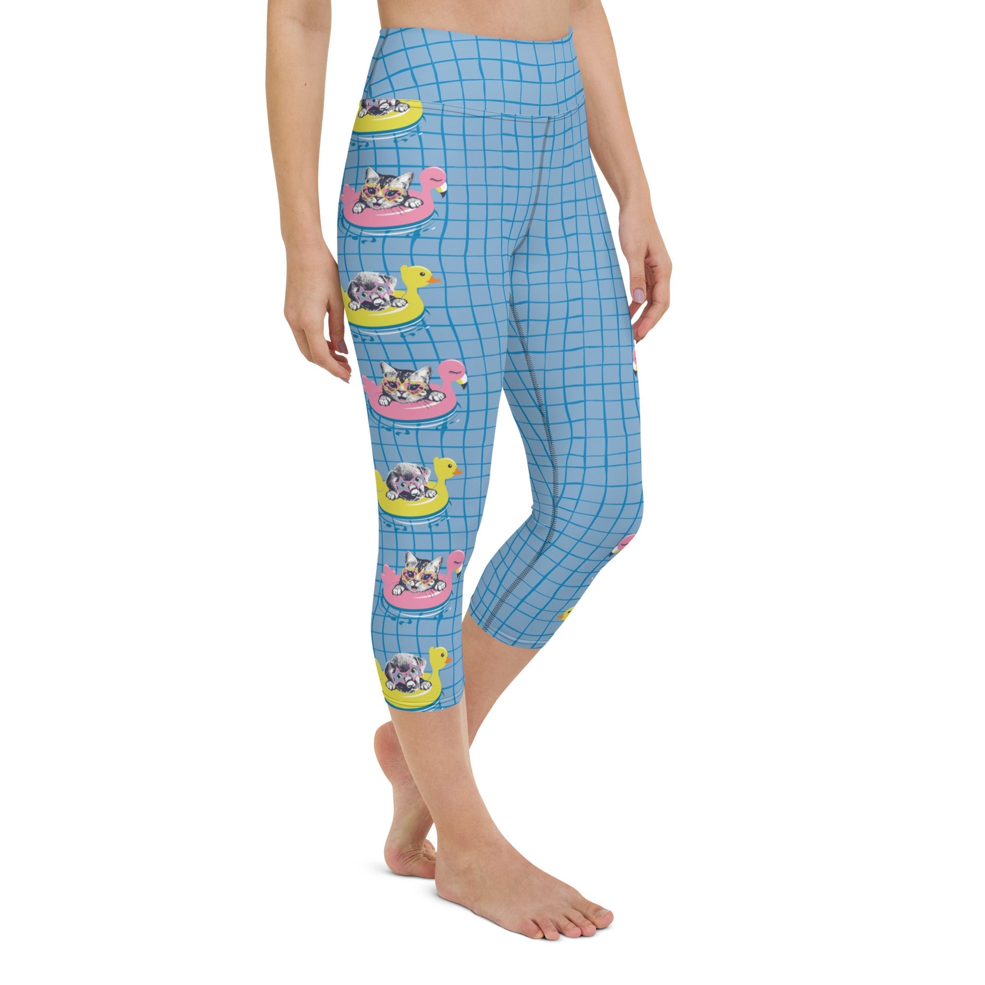 Kittens in Floats Yoga Capris