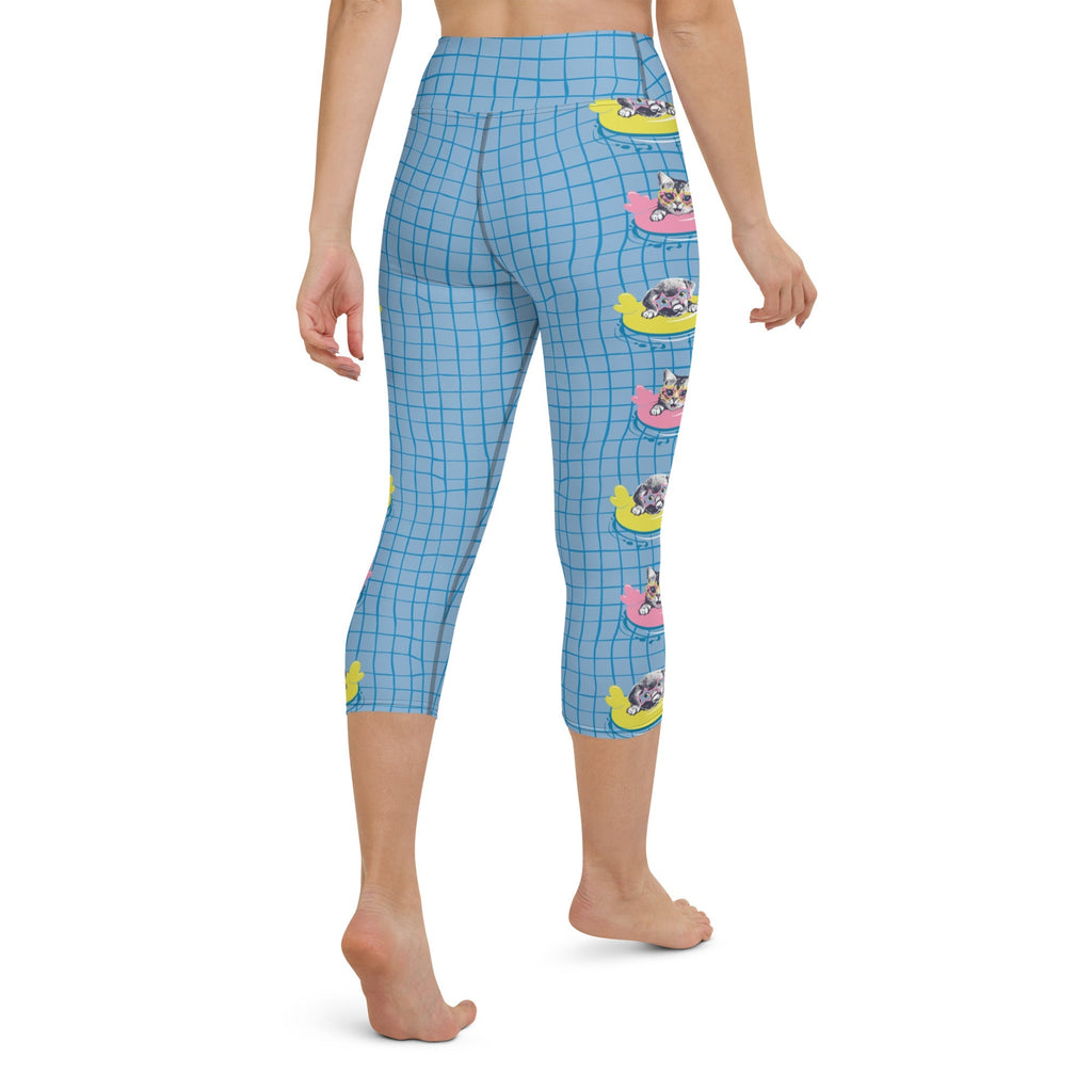 Kittens in Floats Yoga Capris