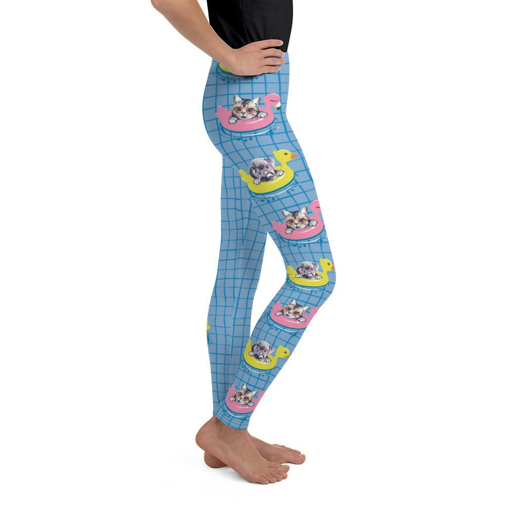 Kittens in Floats Youth Leggings
