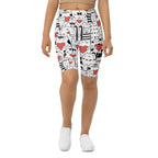 Kitties in Love Biker Shorts