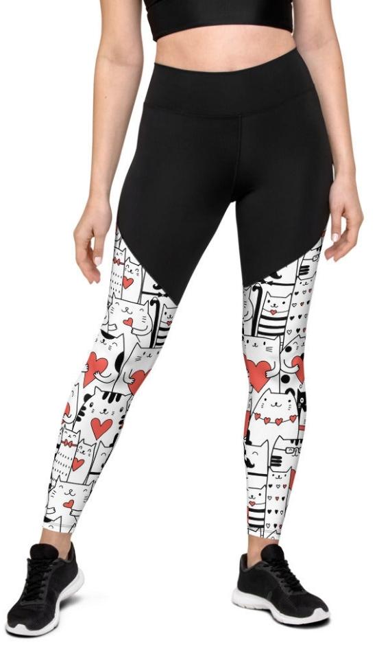 Kitties in Love Compression Leggings