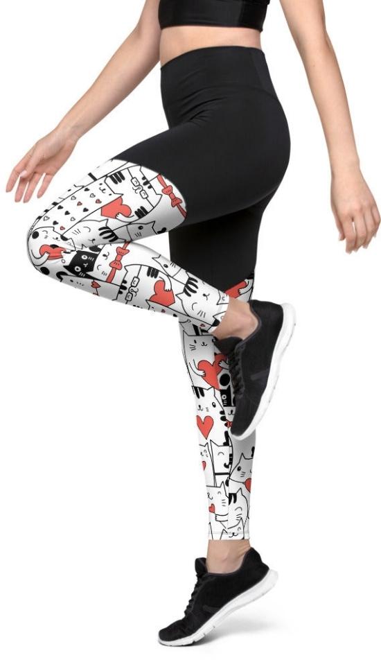 Kitties in Love Compression Leggings