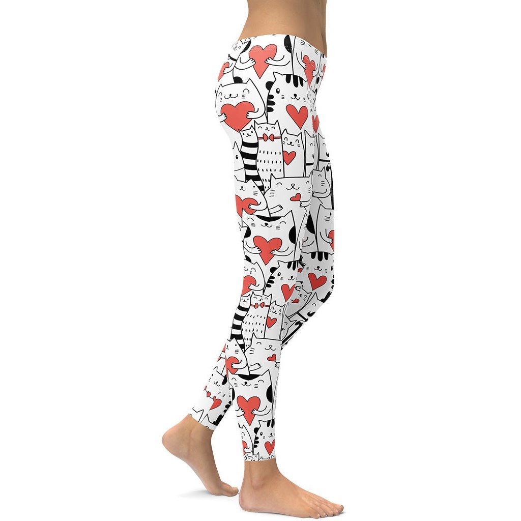 Kitties in Love Leggings