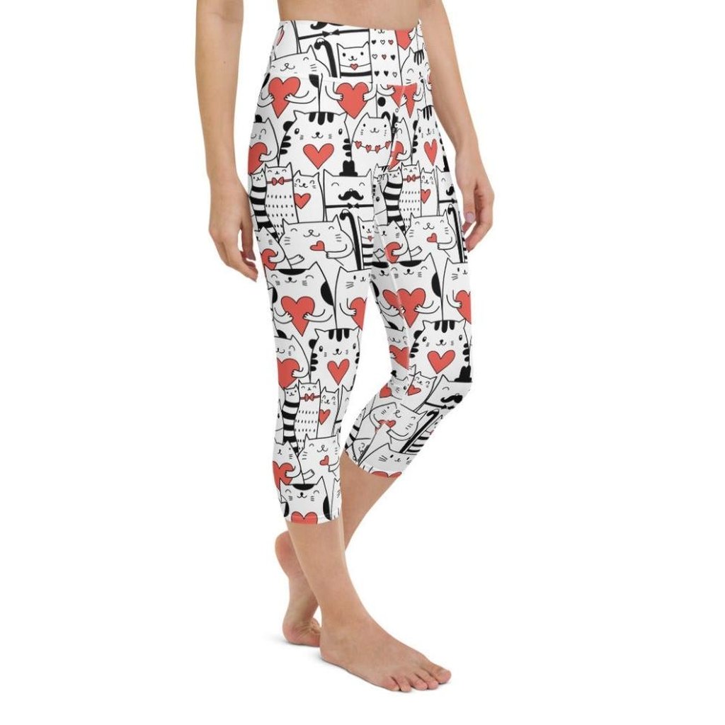 Kitties in Love Yoga Capris