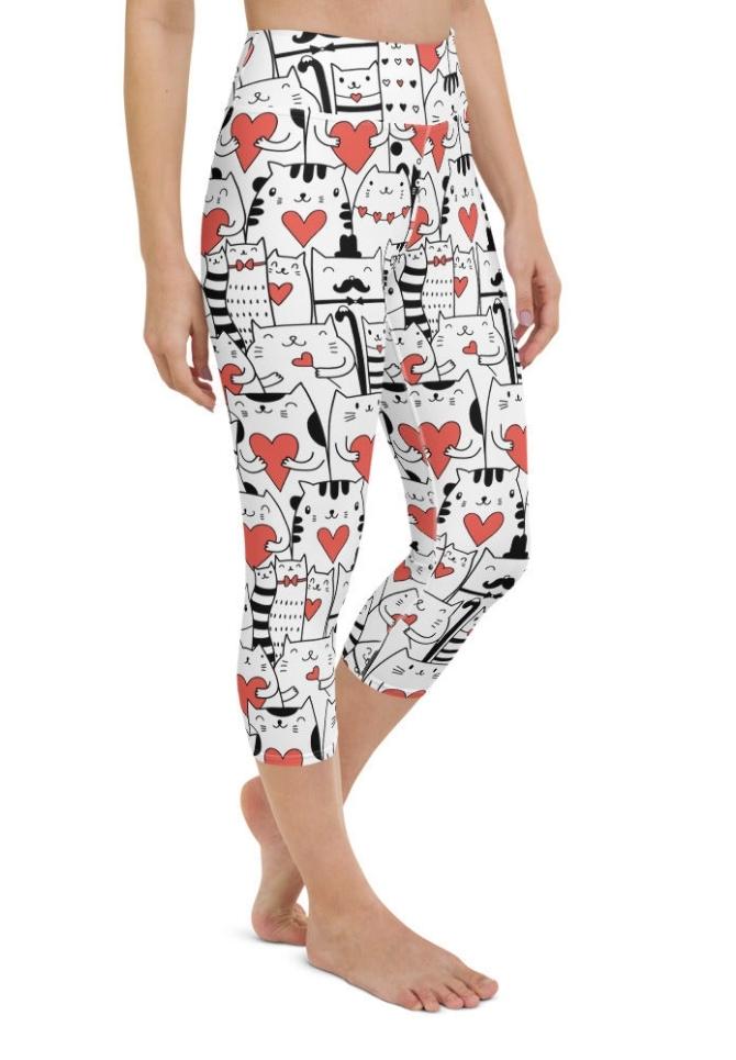 Kitties in Love Yoga Capris