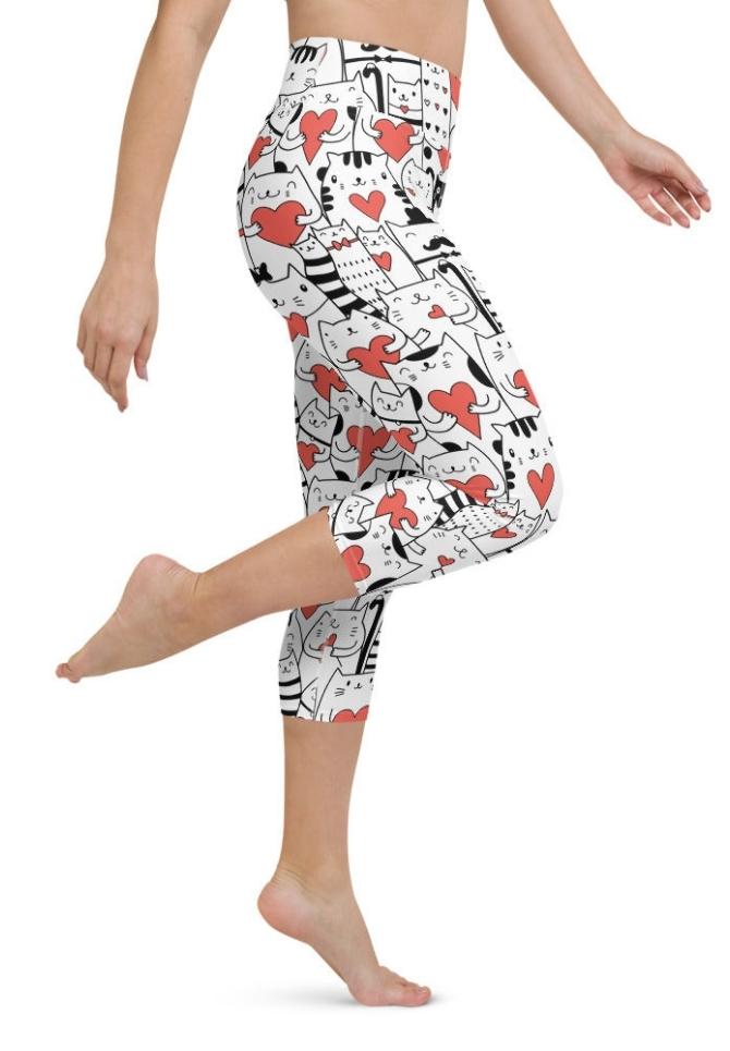 Kitties in Love Yoga Capris