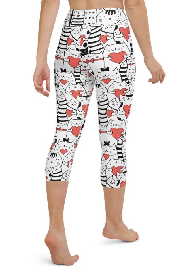 Kitties in Love Yoga Capris