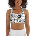 Kitty Pattern Sports Bra