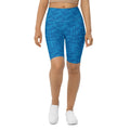 Knitted Print Pattern Biker Shorts