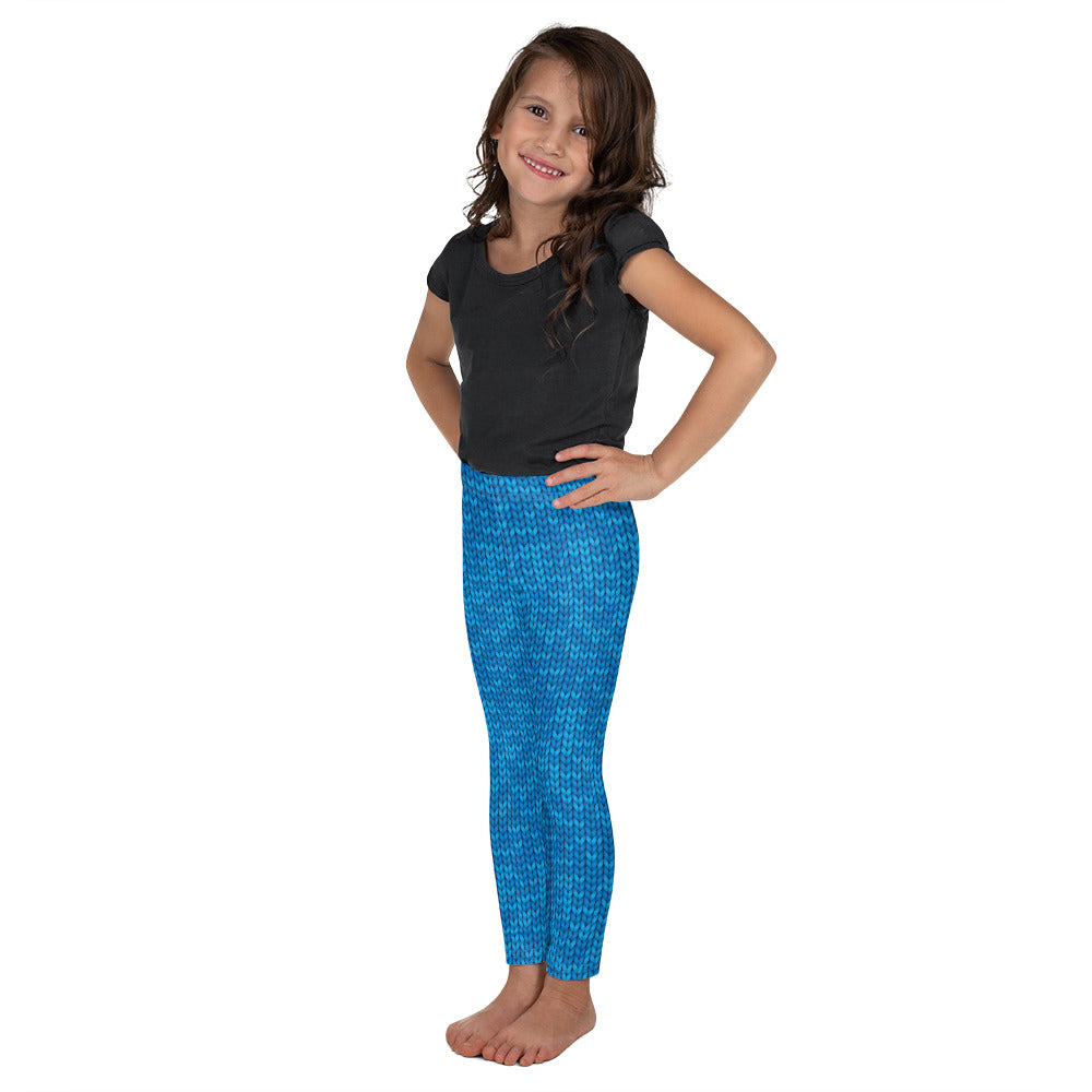 Knitted Print Pattern Kid's Leggings