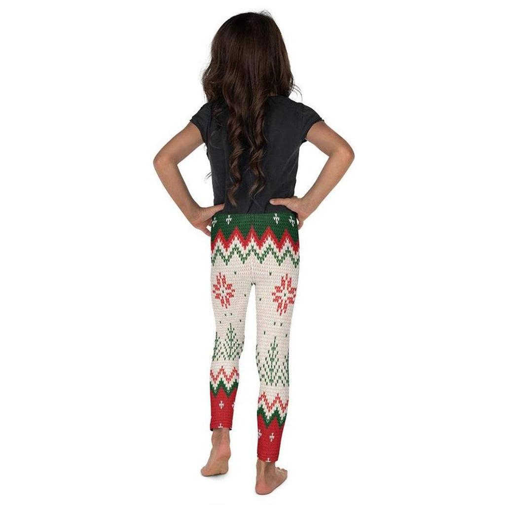 Kintted Ugly Christmas Kid's Leggings