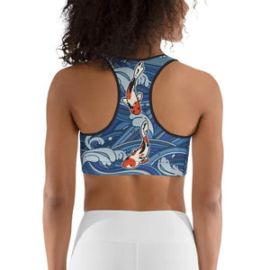 Koi Fish Sports Bra