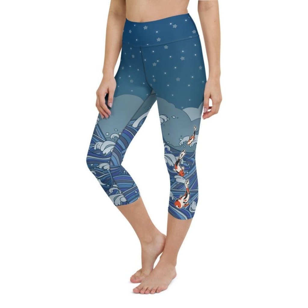 Koi Fish Yoga Capris