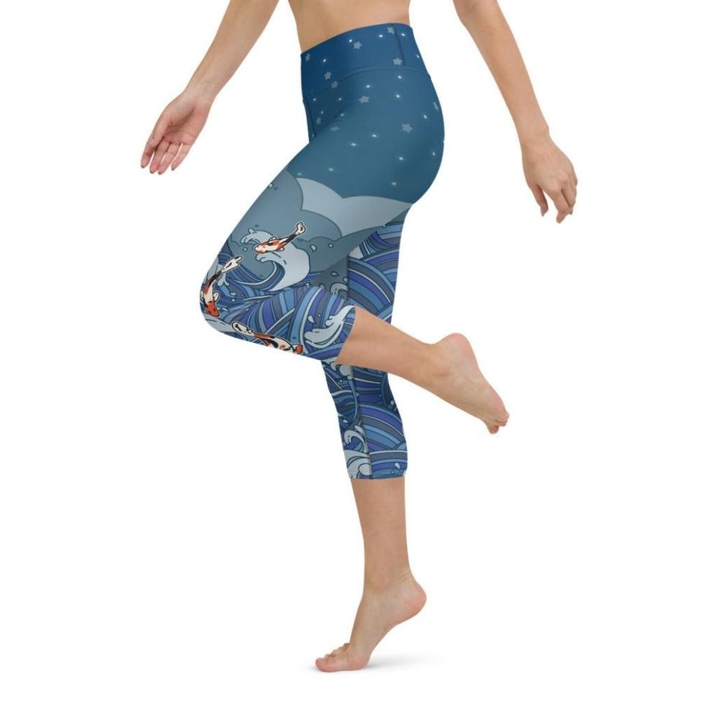 Koi Fish Yoga Capris