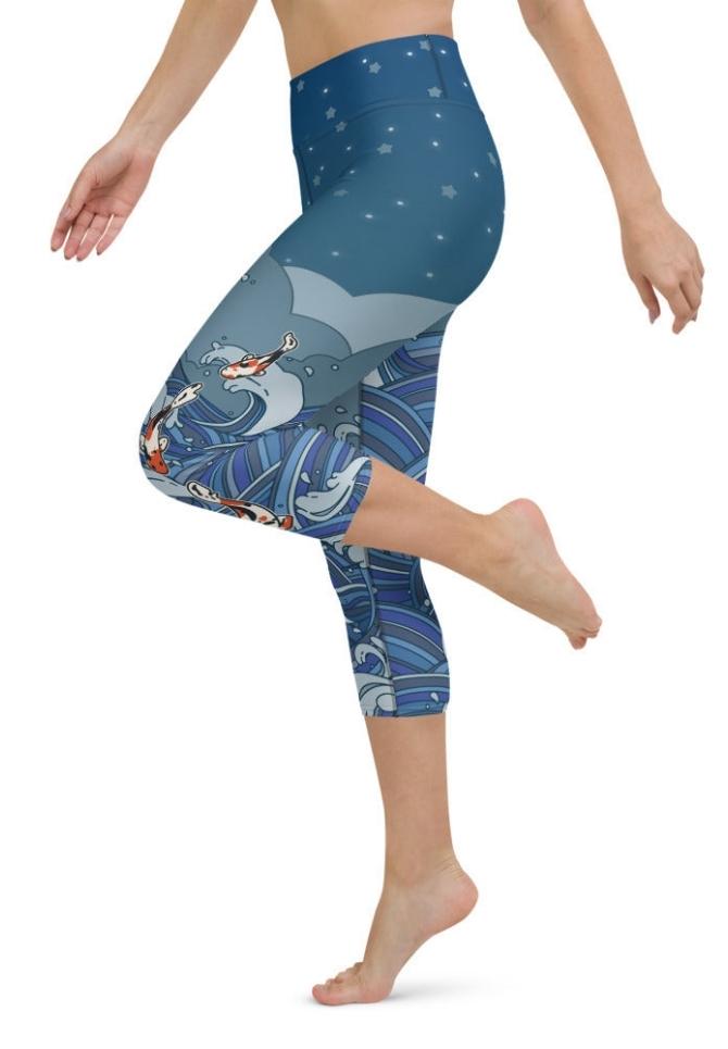 Koi Fish Yoga Capris