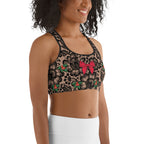 Lace Christmas Sports Bra