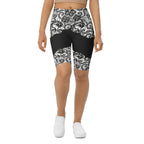 Lace Cut Out Biker Shorts
