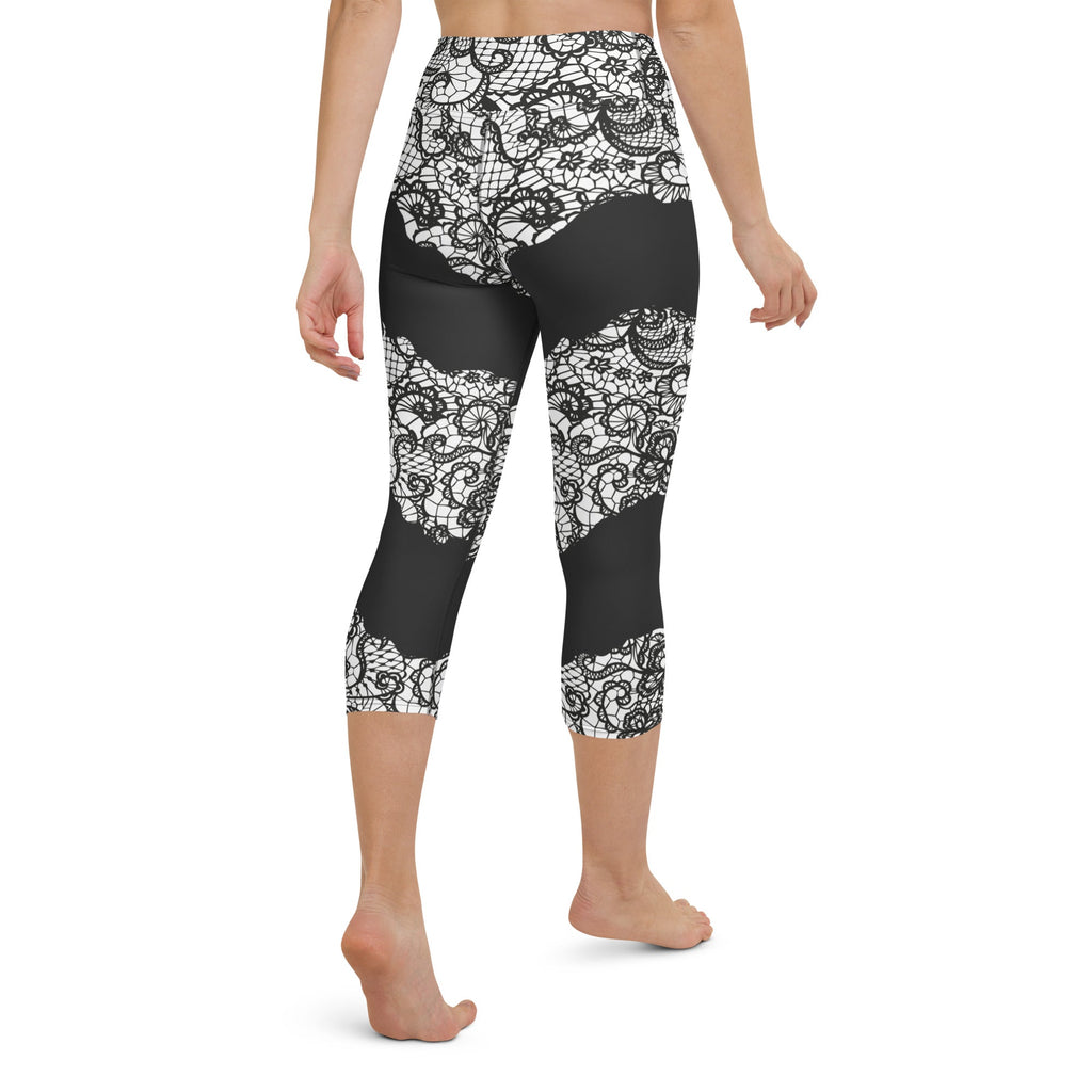 Lace Cut Out Yoga Capris