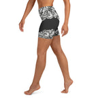 Lace Cut Out Yoga Shorts