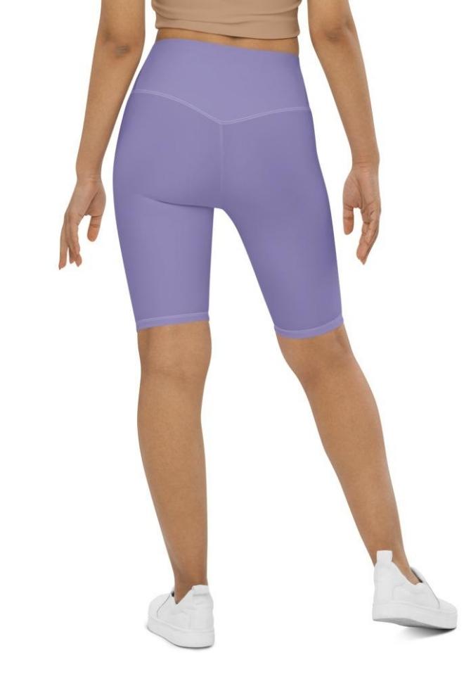 Lavender Purple Biker Shorts