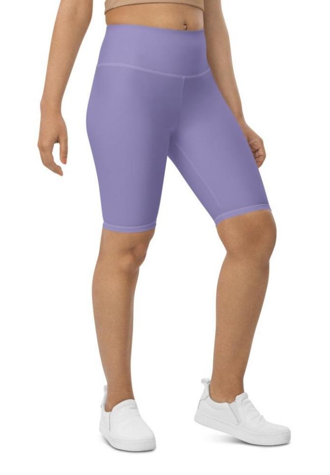 Lavender Purple Biker Shorts