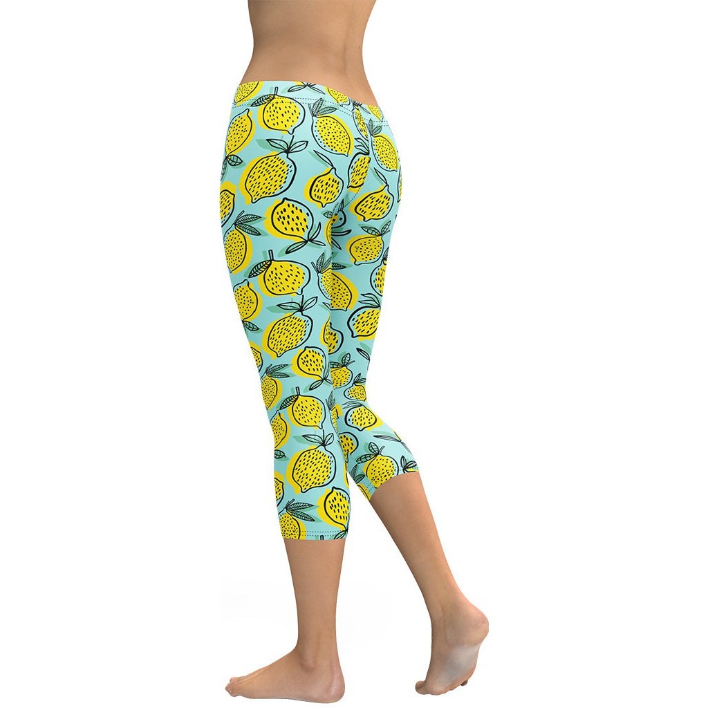 Lemon Pattern Capris