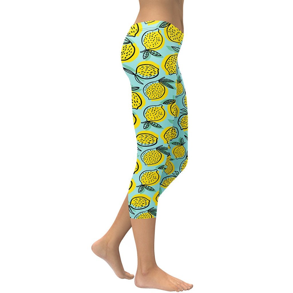 Lemon Pattern Capris