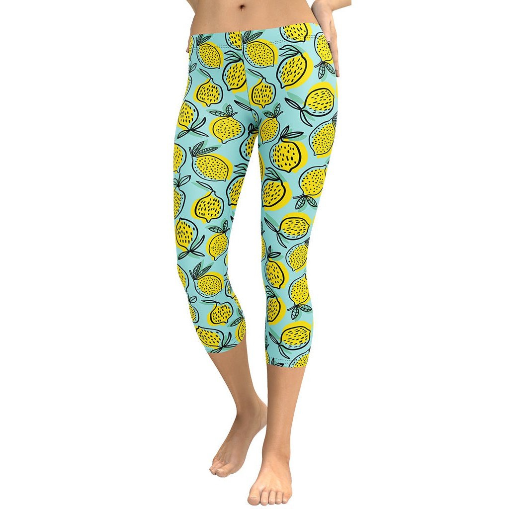 Lemon Pattern Capris