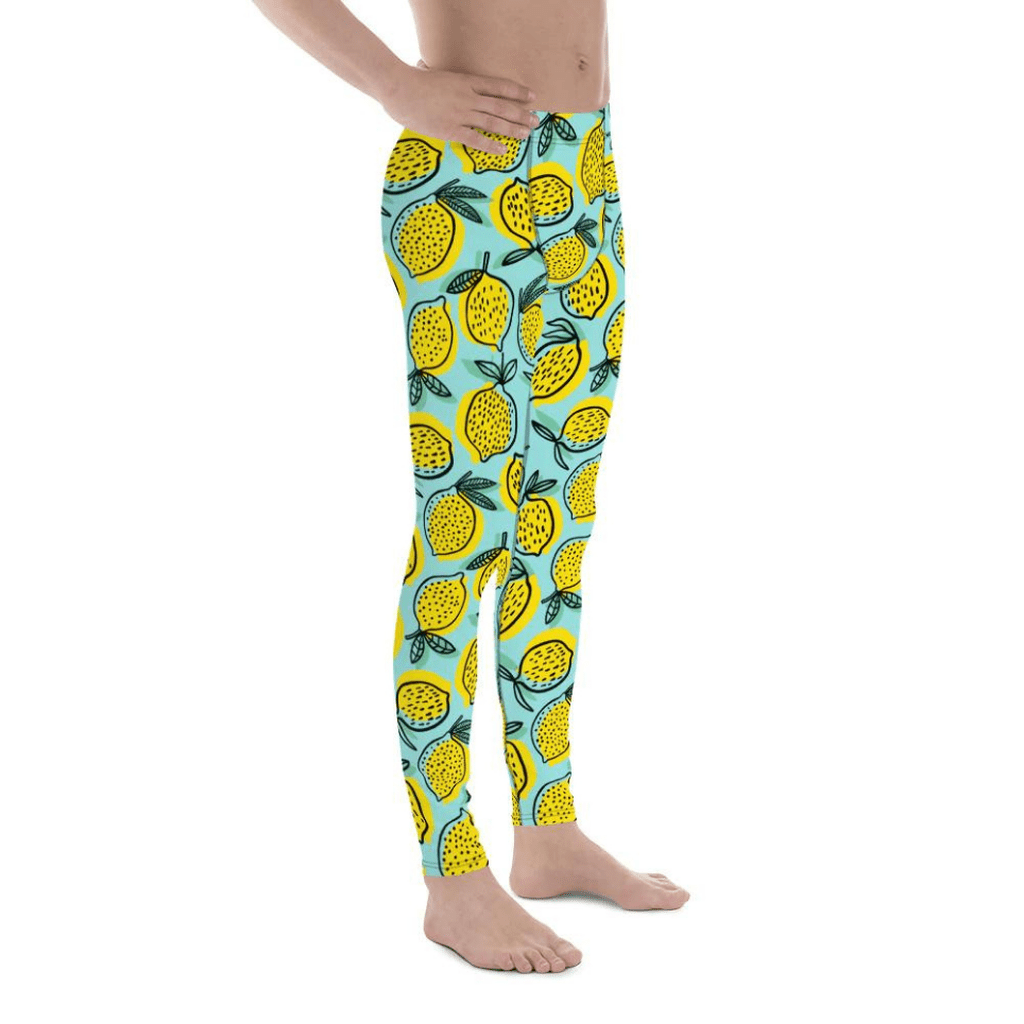 Lemon Pattern Men's Leggings