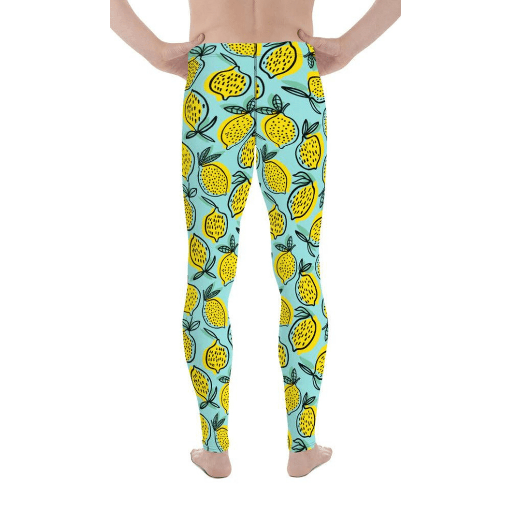 Lemon Pattern Men's Leggings