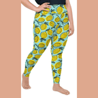 Lemon Pattern Plus Size Leggings