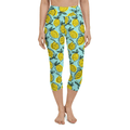 Lemon Pattern Yoga Capris