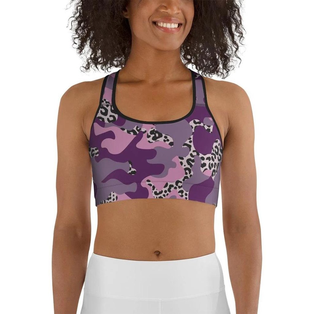 Leopard Camo Sports Bra