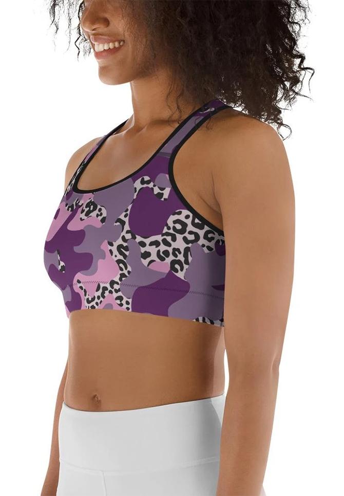 Leopard Camo Sports Bra