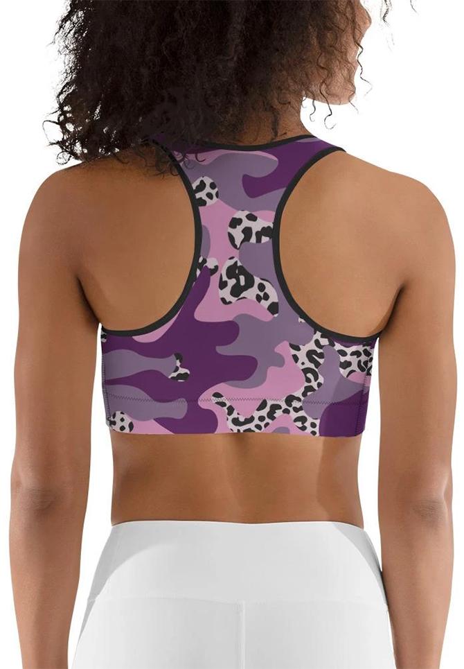 Leopard Camo Sports Bra