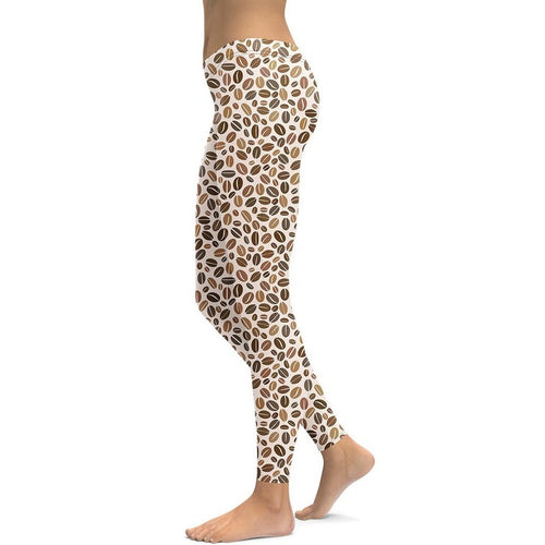 Leopard Coffee Leggings - FiercePulse - Premium Workout Leggings - Yoga Pants