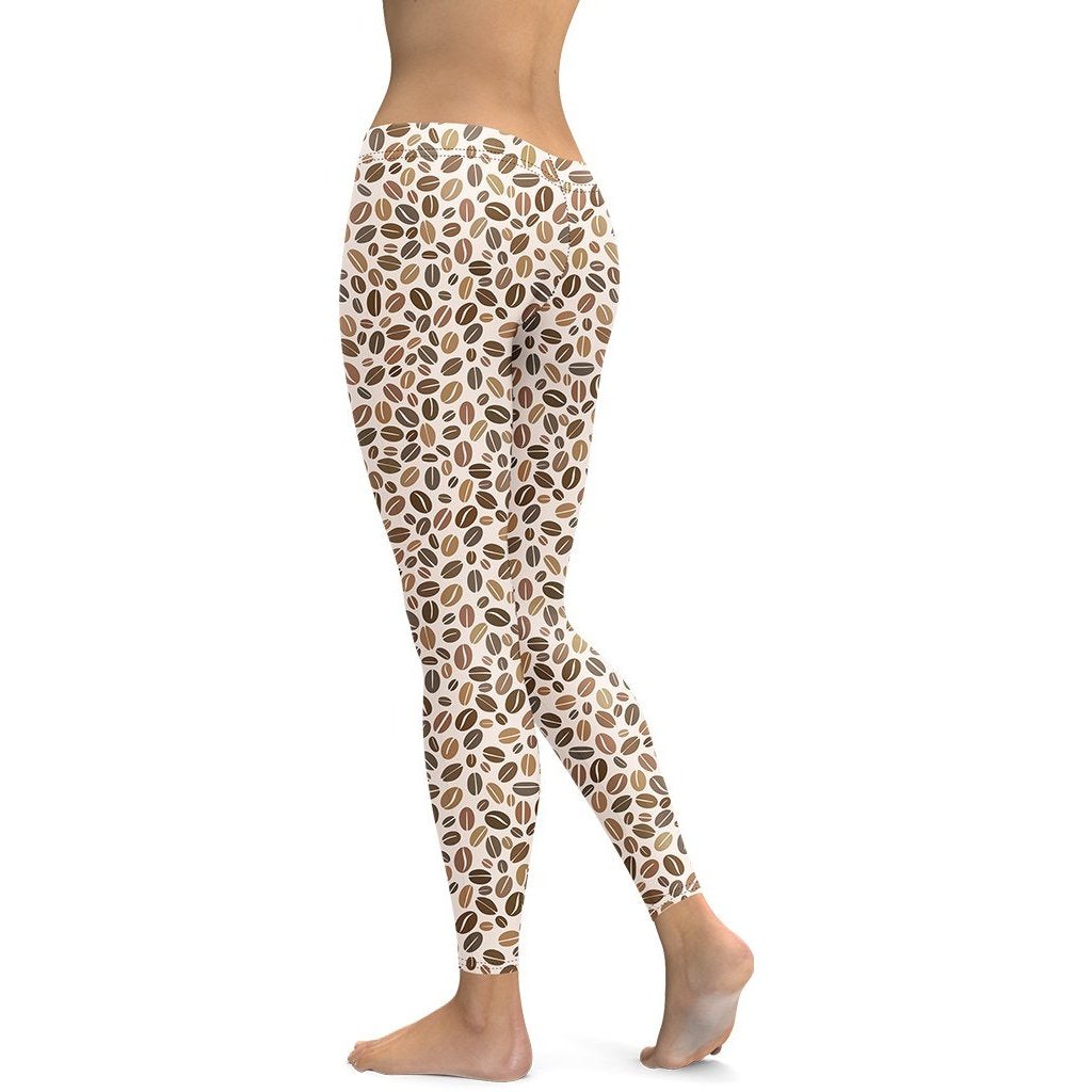 Leopard Coffee Leggings - FiercePulse - Premium Workout Leggings - Yoga Pants