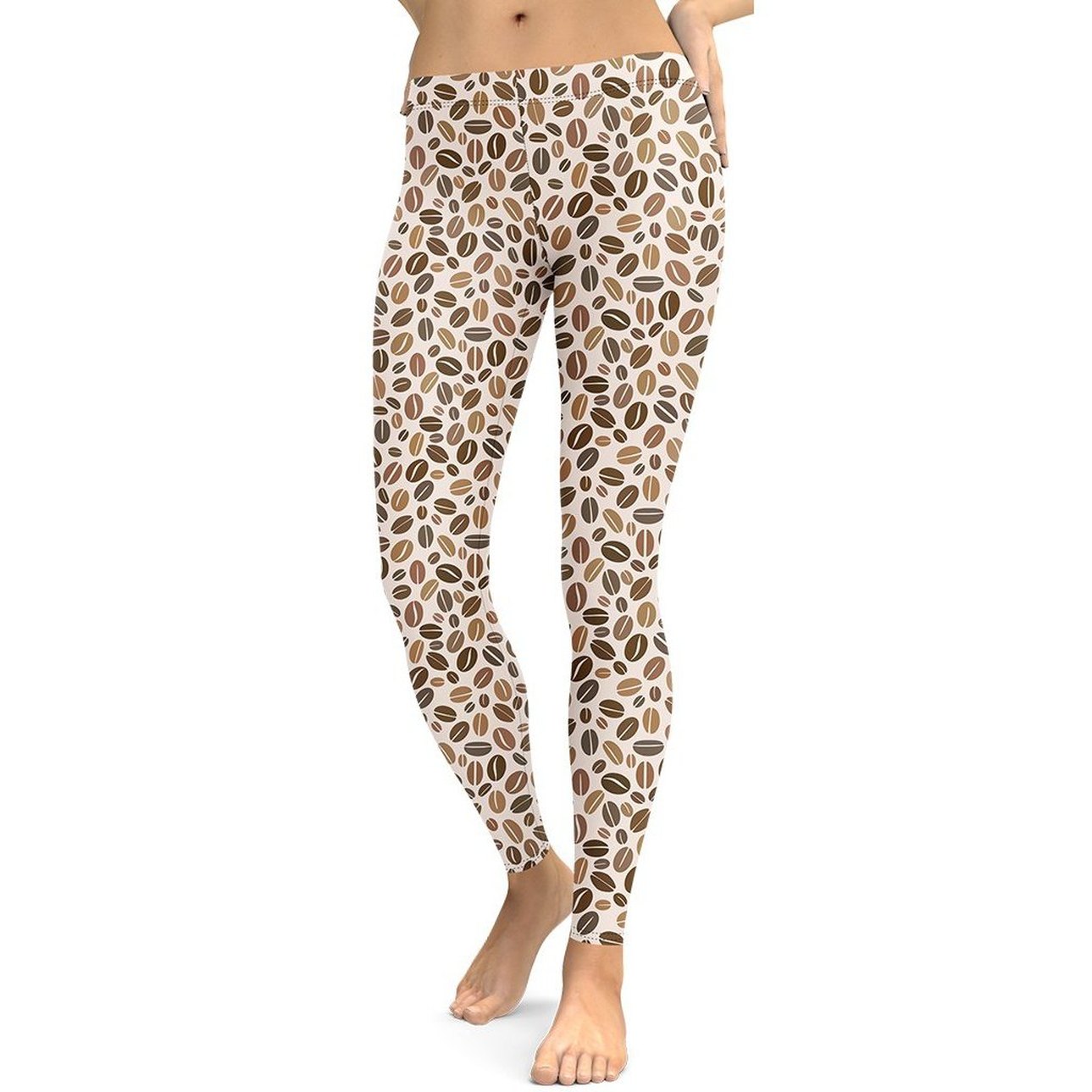 Leopard Coffee Leggings - FiercePulse - Premium Workout Leggings - Yoga Pants