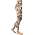 Leopard Coffee Yoga Leggings - FiercePulse - Premium Workout Leggings - Yoga Pants
