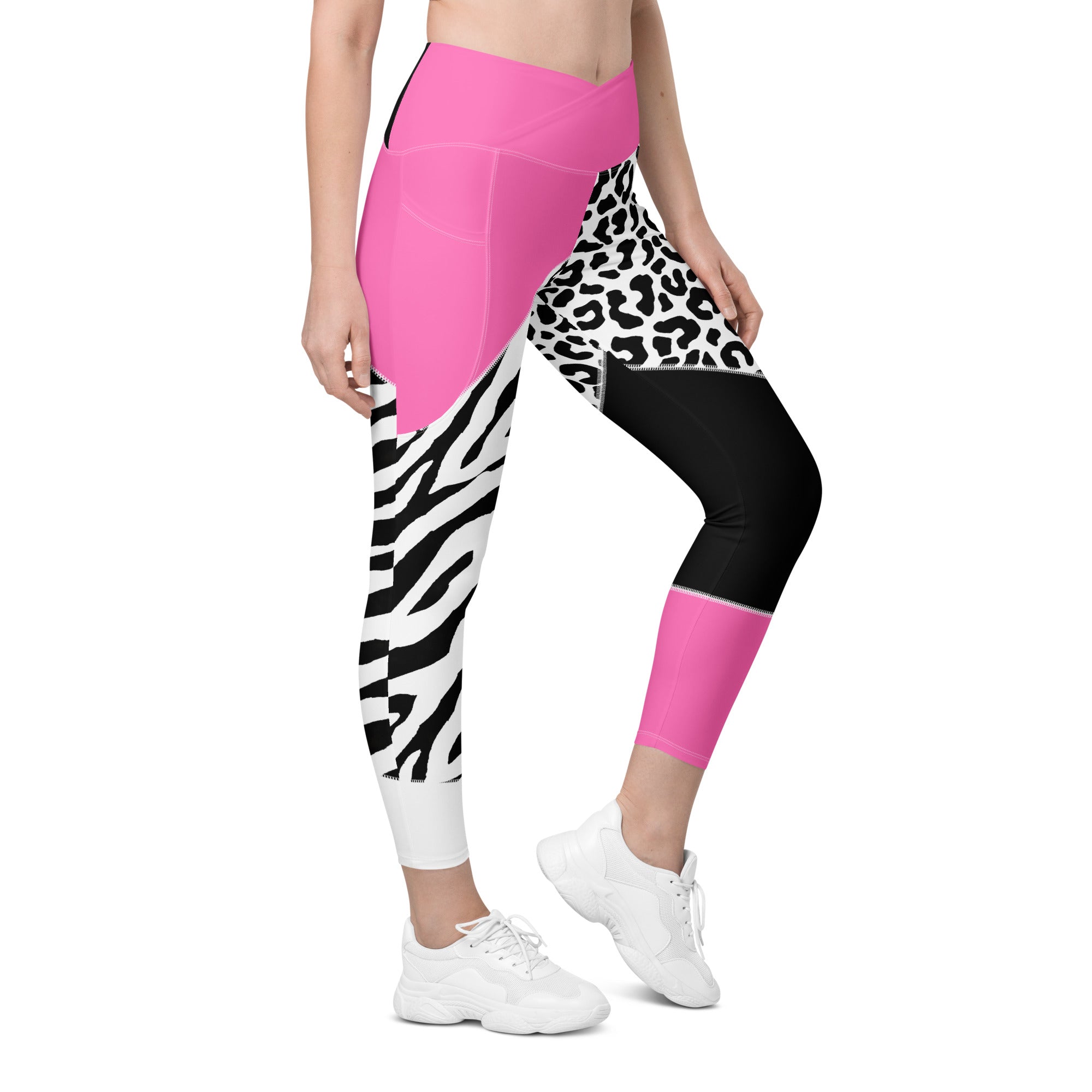 WM Crossover Leggings With Pockets – World Mobile Merch