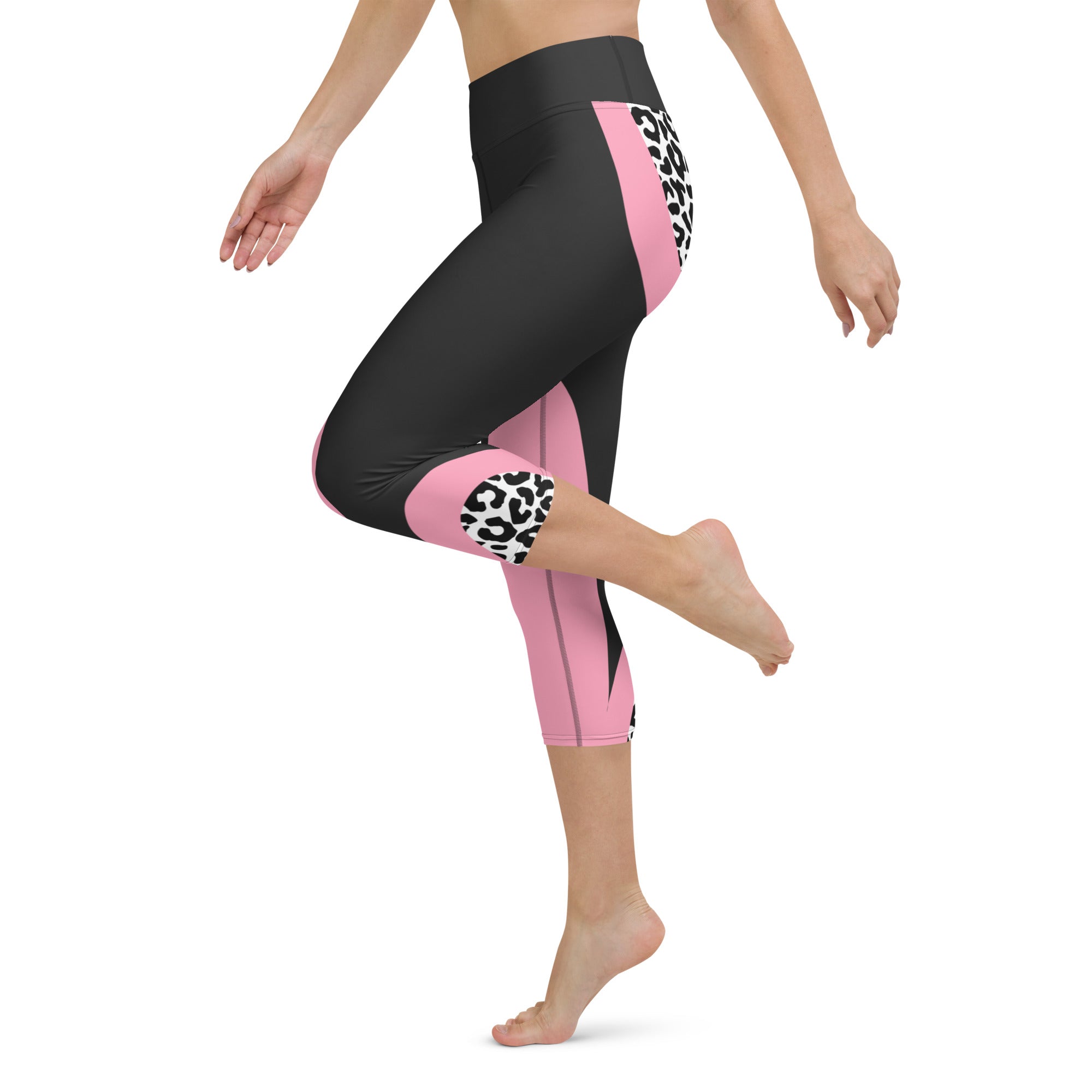 Leopard Geometric Yoga Capris