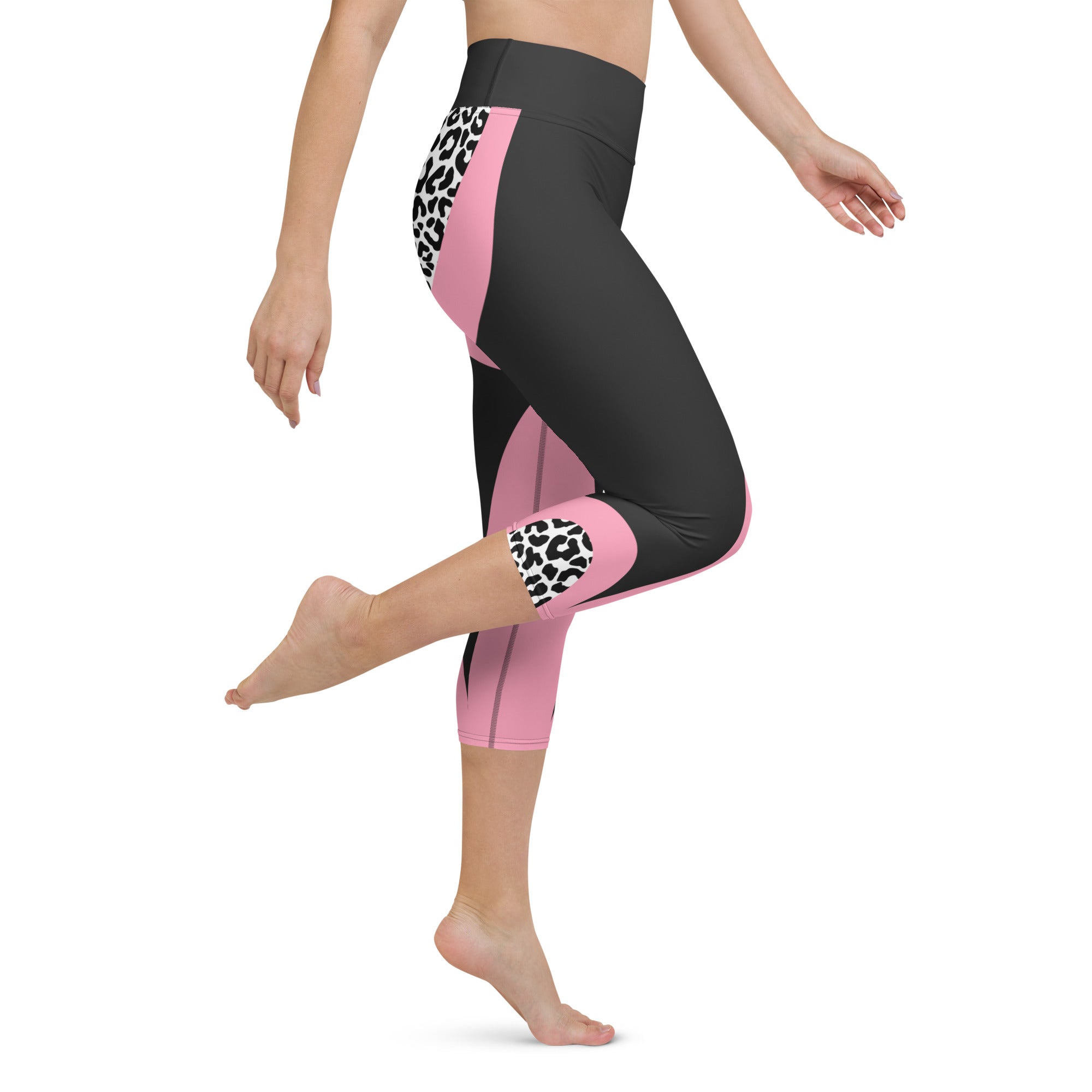 Leopard Geometric Yoga Capris