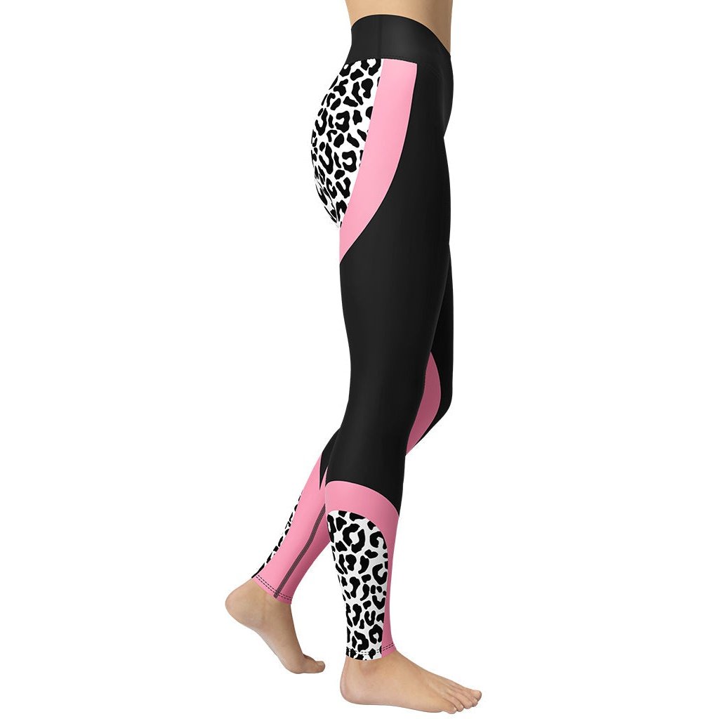 Leopard Geometric Yoga Leggings