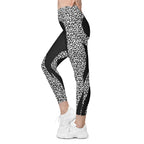 Leopard Heart Shaped Leggings With Pockets