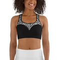 Leopard Heart Shaped Sports Bra
