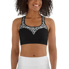 Leopard Heart Shaped Sports Bra