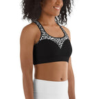 Leopard Heart Shaped Sports Bra