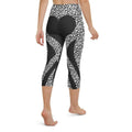 Leopard Heart Shaped Yoga Capris
